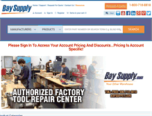Tablet Screenshot of baysupply.com